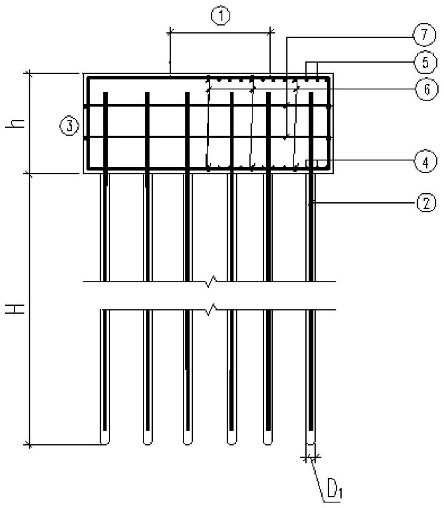 Anchor foundation for reinforcing power transmission line foundation