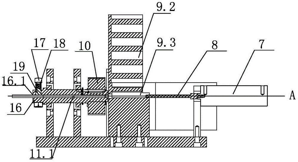 Laser degumming device for shaft parts