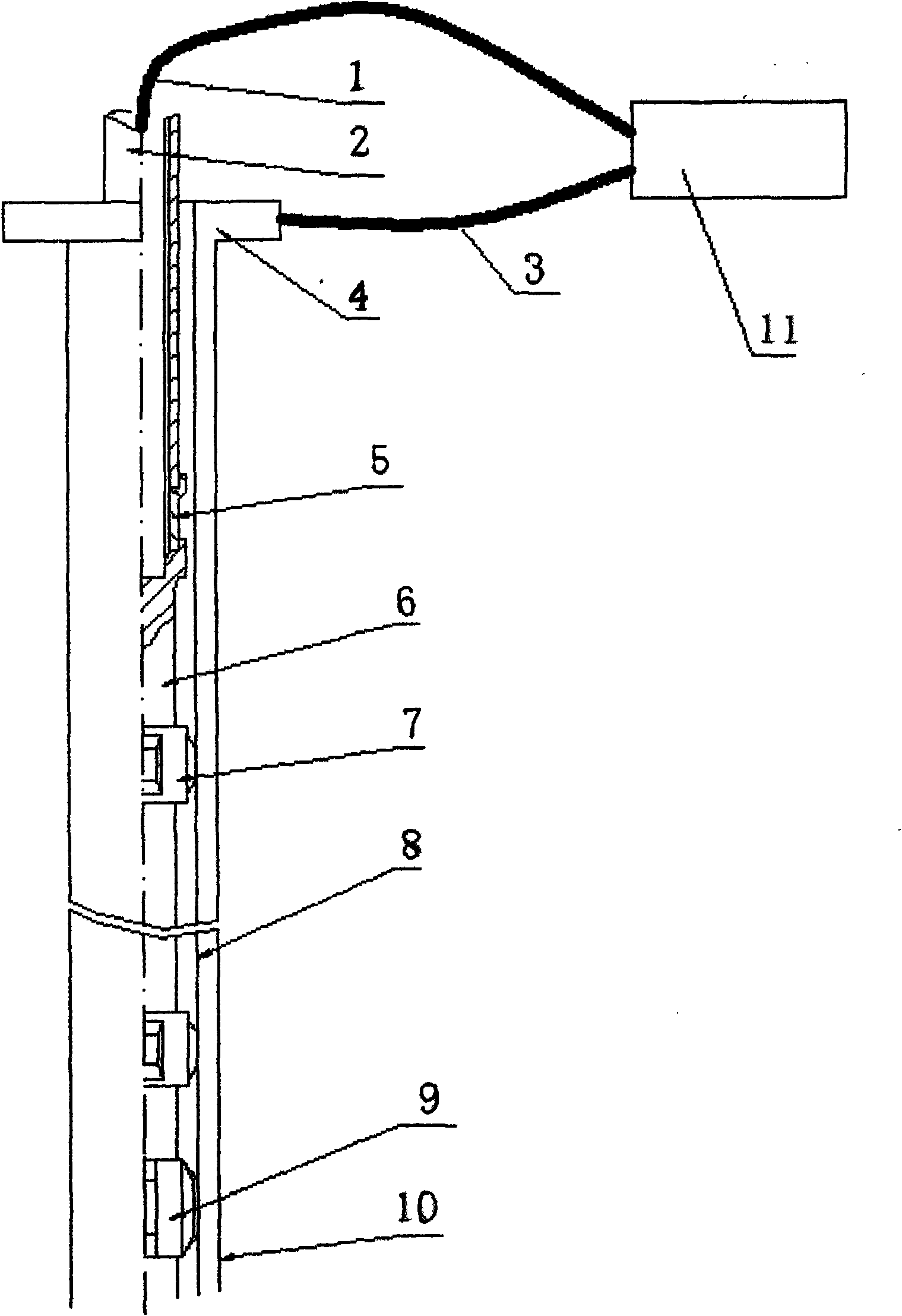 Modulation wave pumping rod electrical-heating oil extraction device