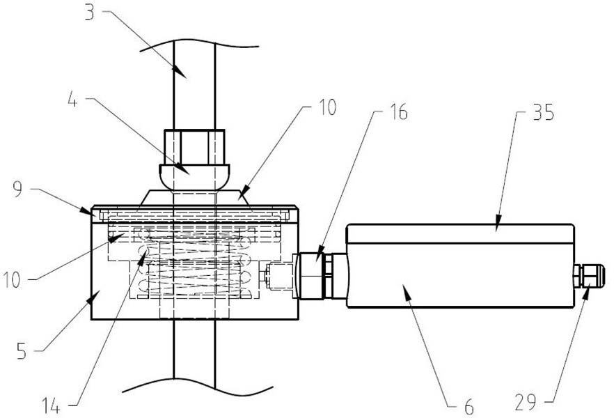 A mine-used visual fiber grating large-range bolt cable stress monitoring sensor