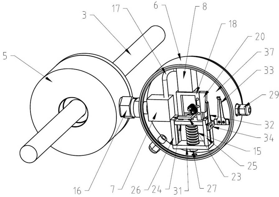 A mine-used visual fiber grating large-range bolt cable stress monitoring sensor