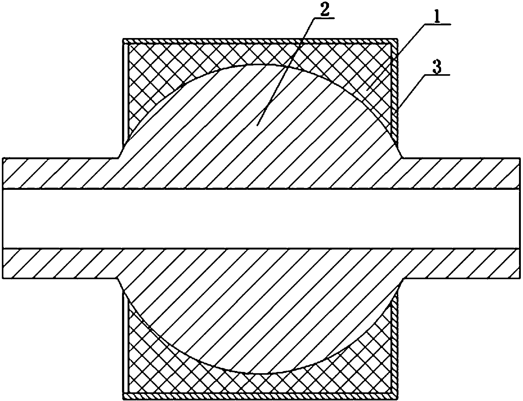 Flexible joint bearing structure