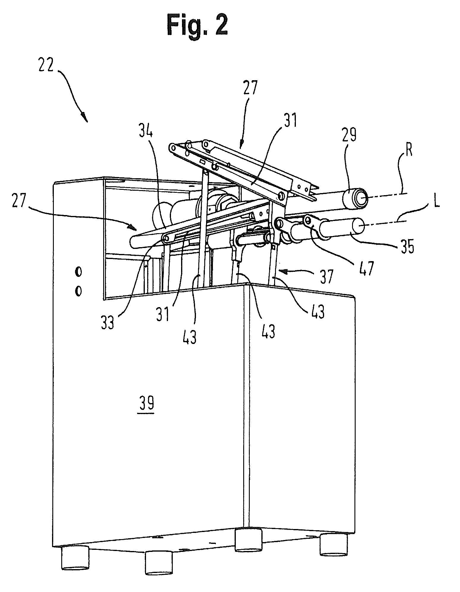 Apparatus for the supply of products