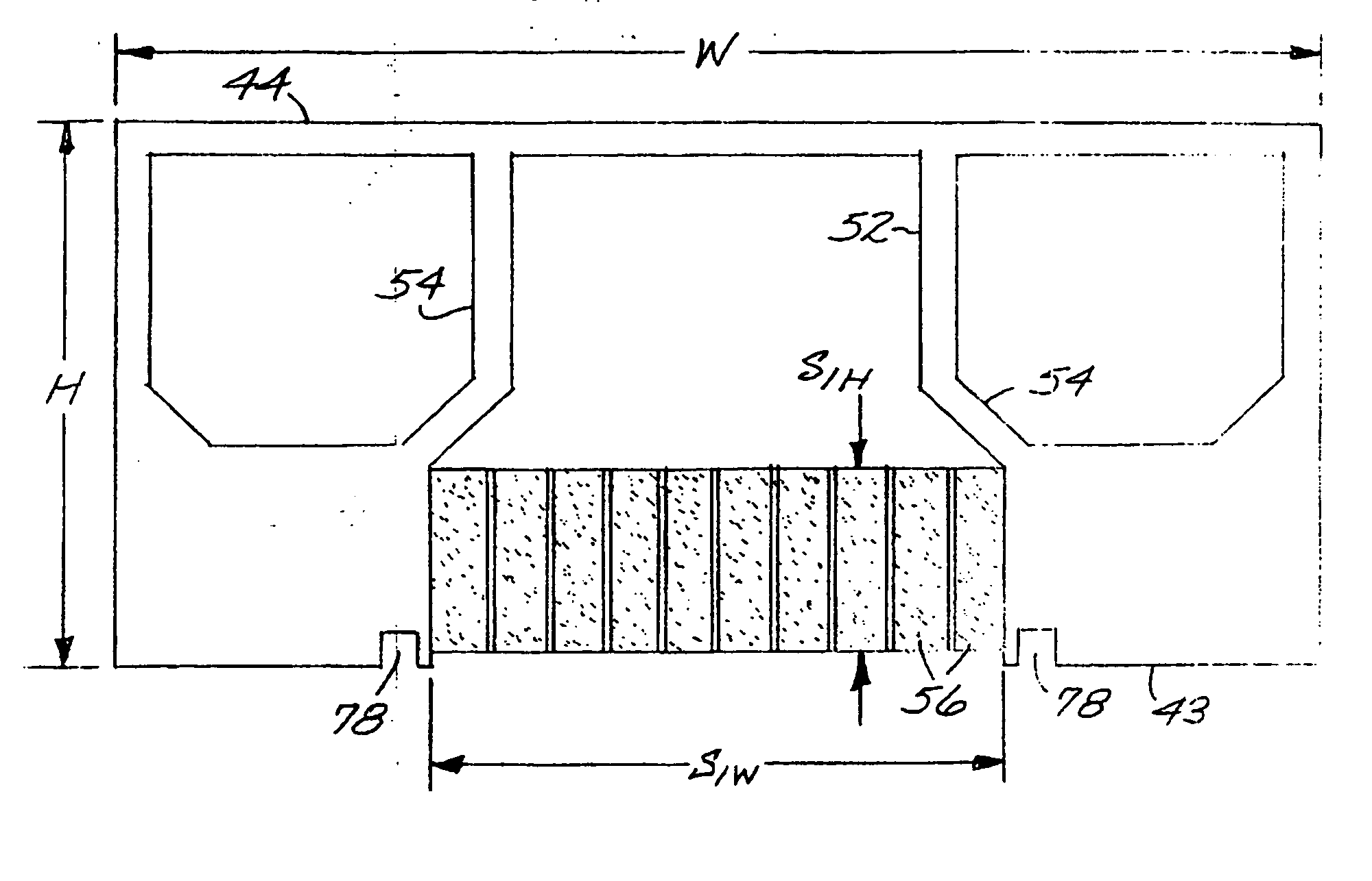 Foil slot impingement cooler with effective light-trap cavities