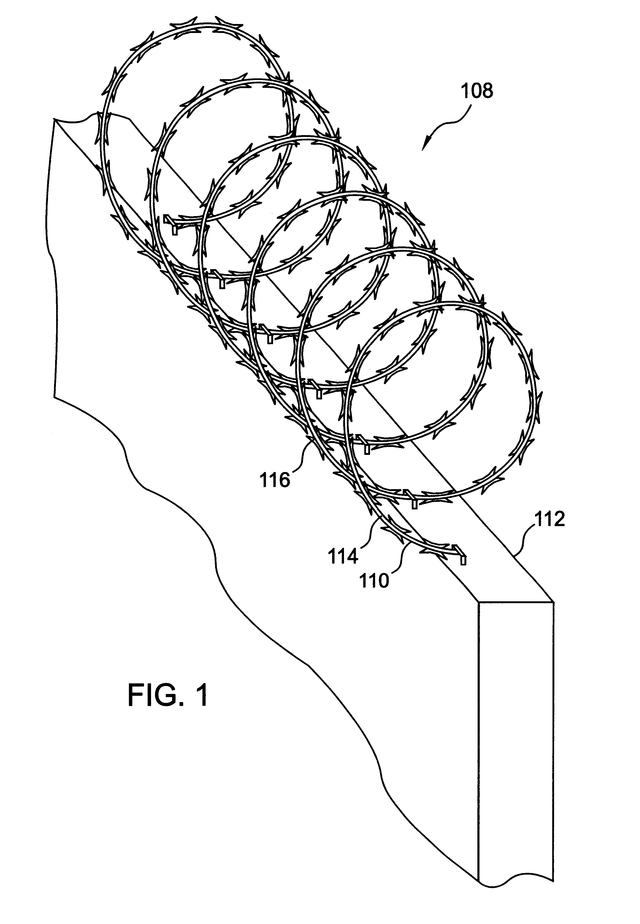 Barbed tape