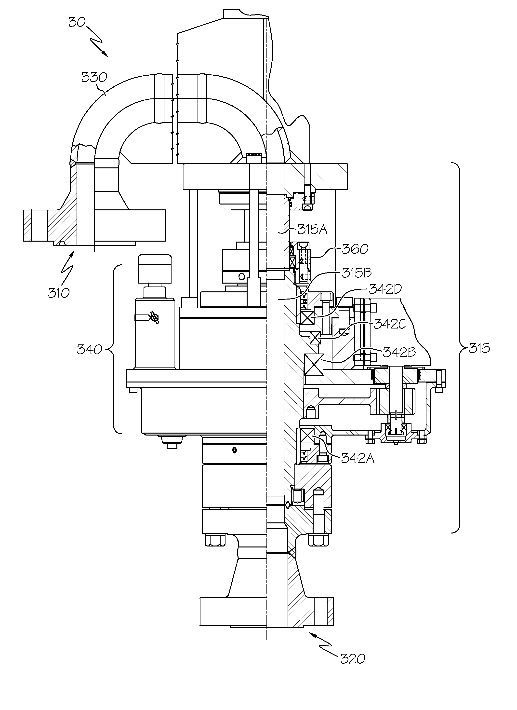 Rotary joint seal for a decoking tool