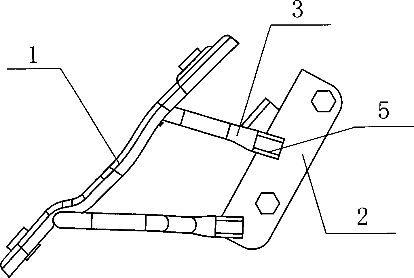 Support structure of motorcycle front vegetable basket