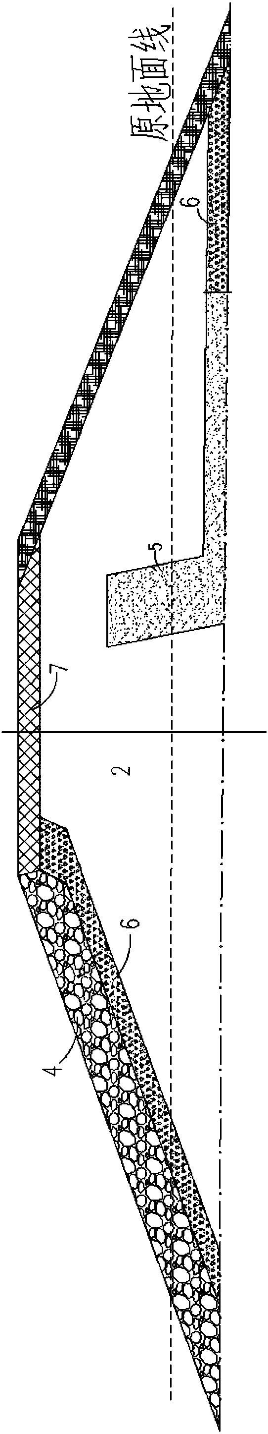 Treatment method of peat soil dam foundation