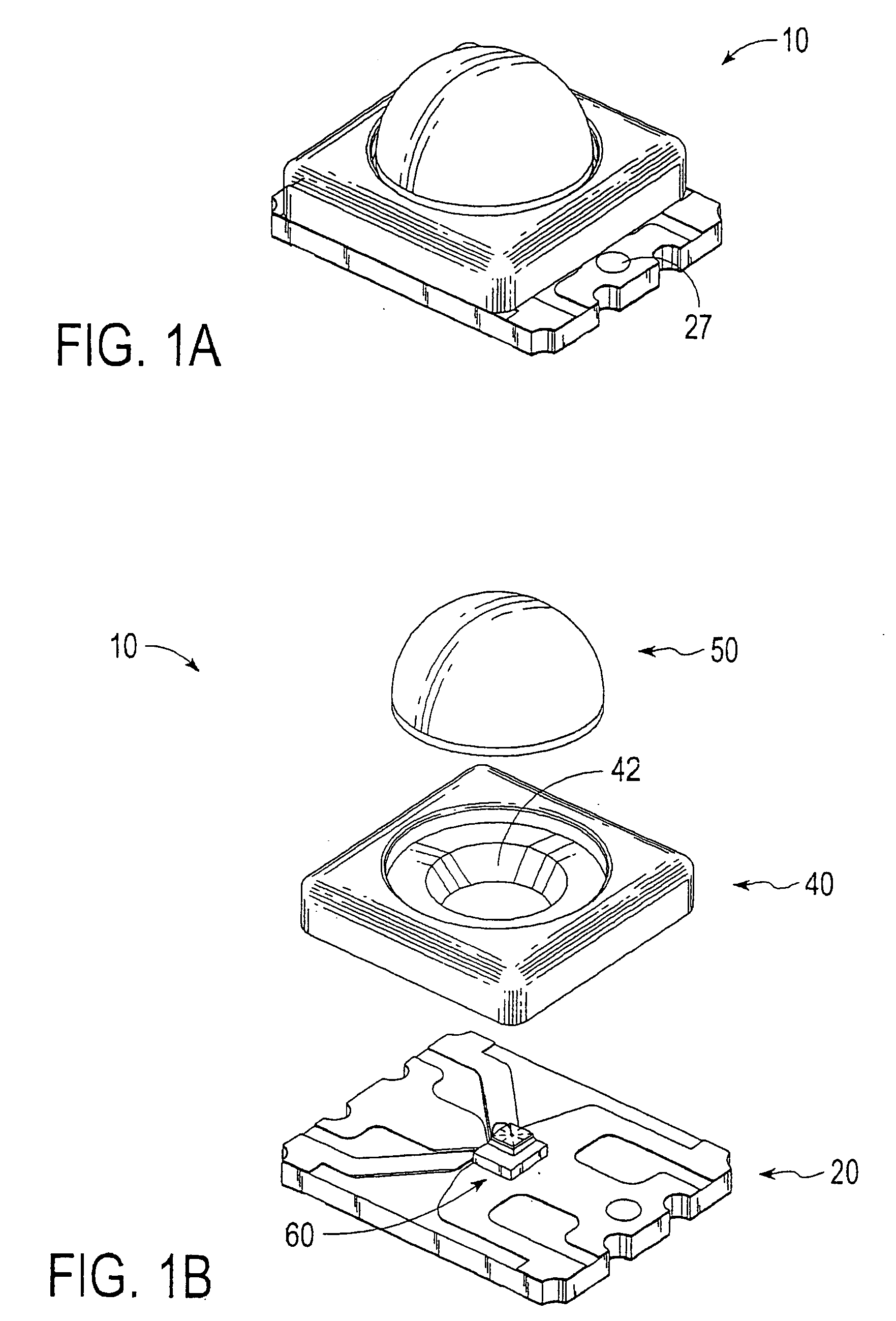 Methods of assembly for a semiconductor light emitting device package