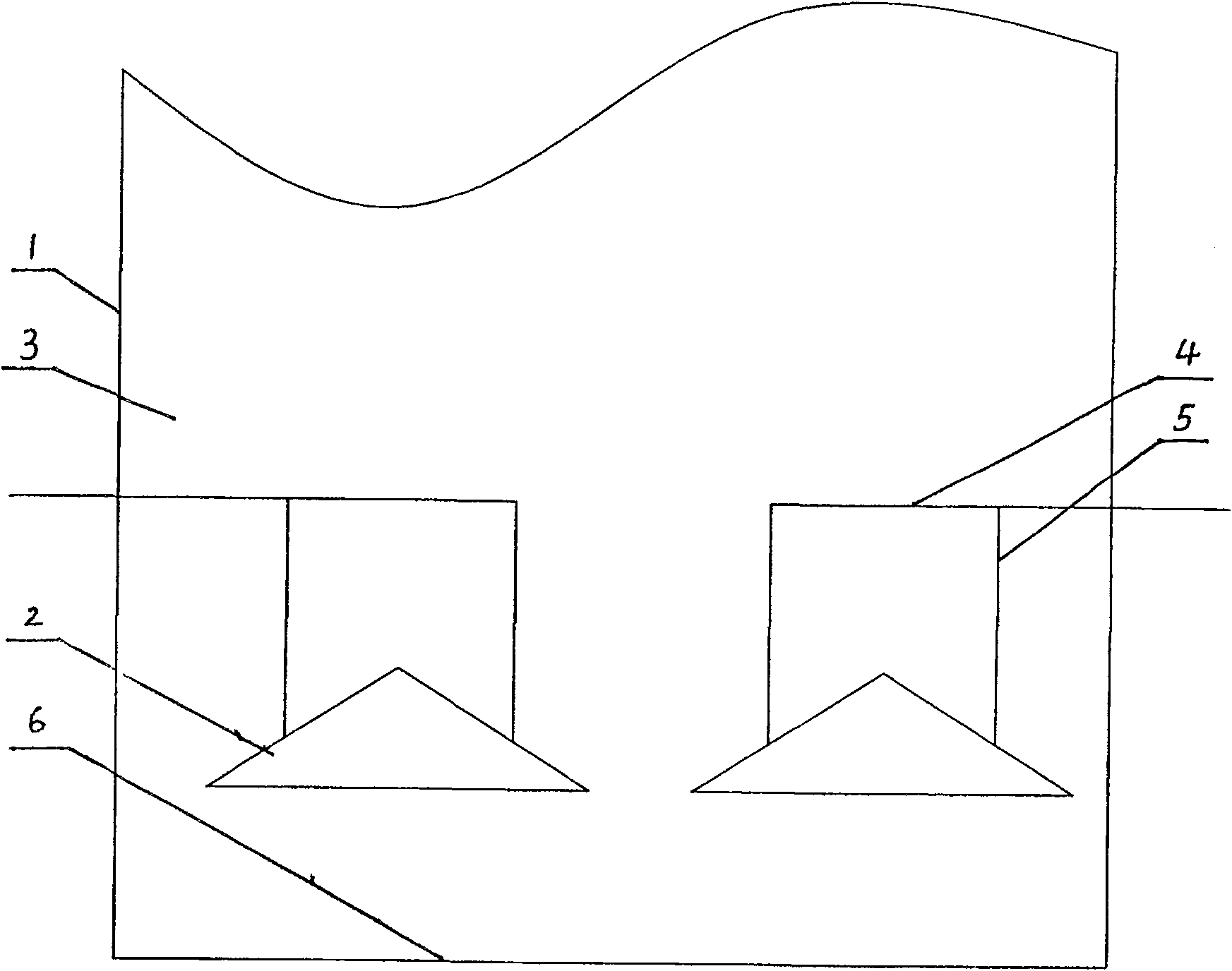 Combined helical fan flow mixing water distributor