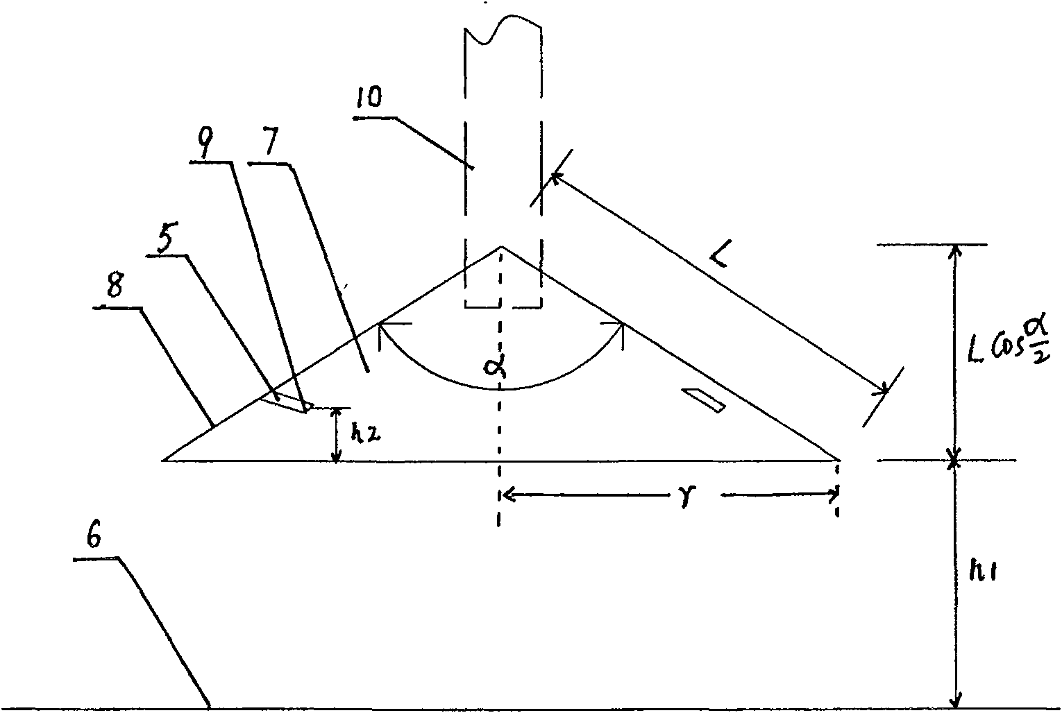 Combined helical fan flow mixing water distributor