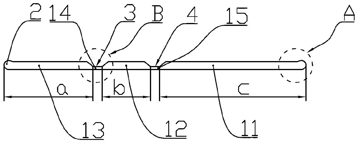 Corner line structure