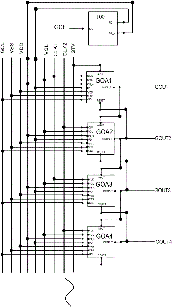 Grid electrode driving circuit, driving method thereof and display panel