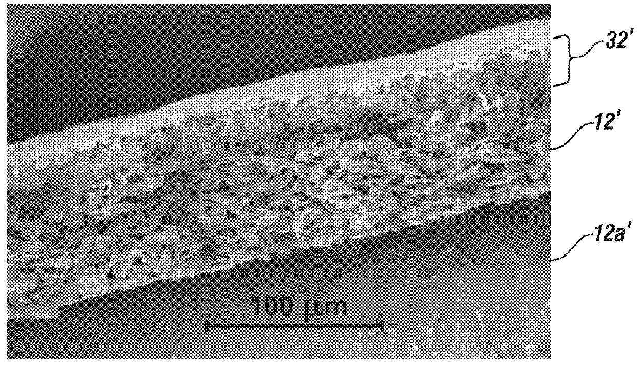 Integral bi-layer separator-electrode construction for lithium-ion batteries