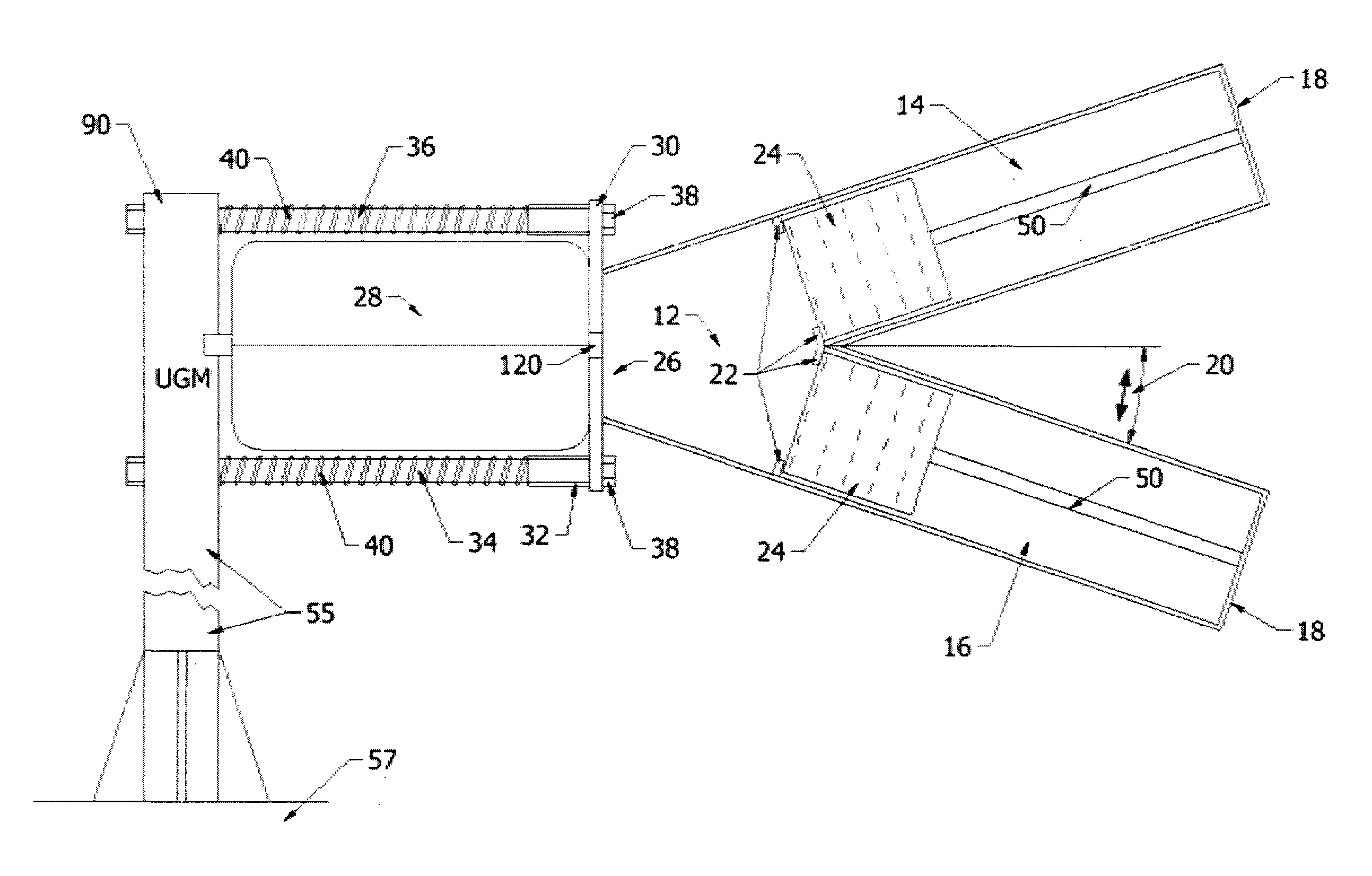 Air cannon and associated launch canister for a line-fouling system