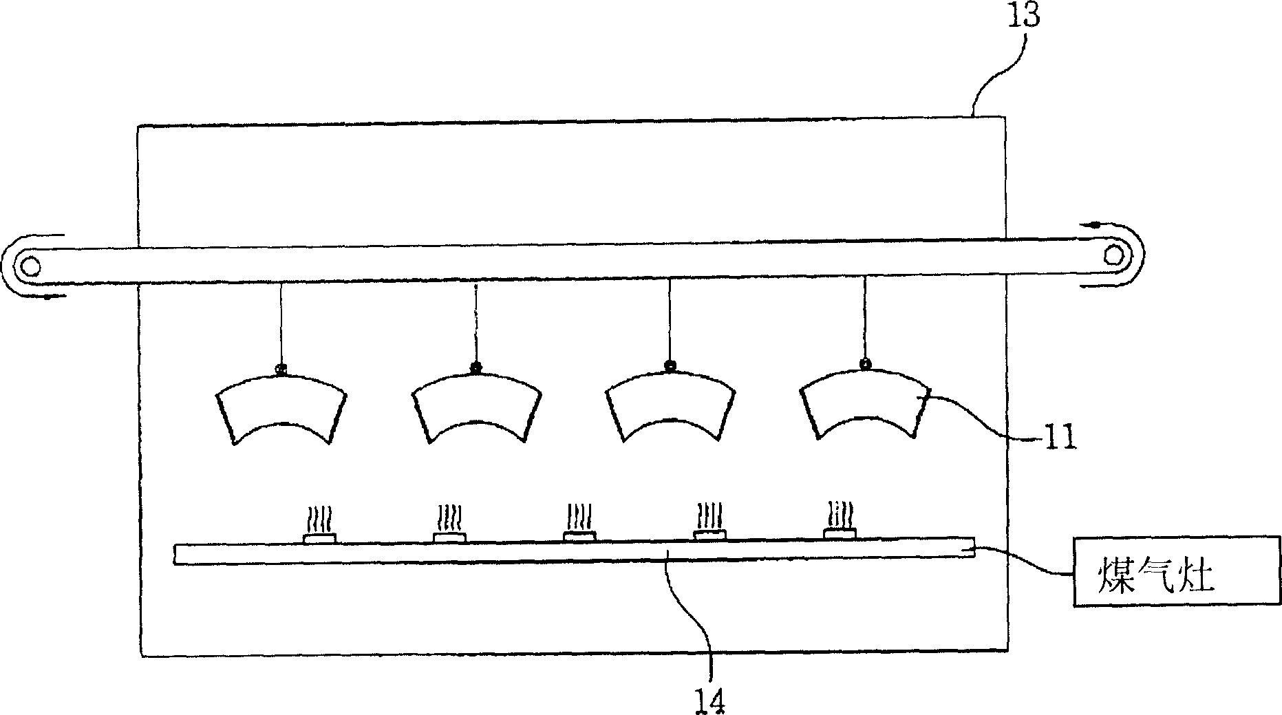 Coating method for cast iron pipe fitting joint and the coated castiron pipe joint by polyethyene