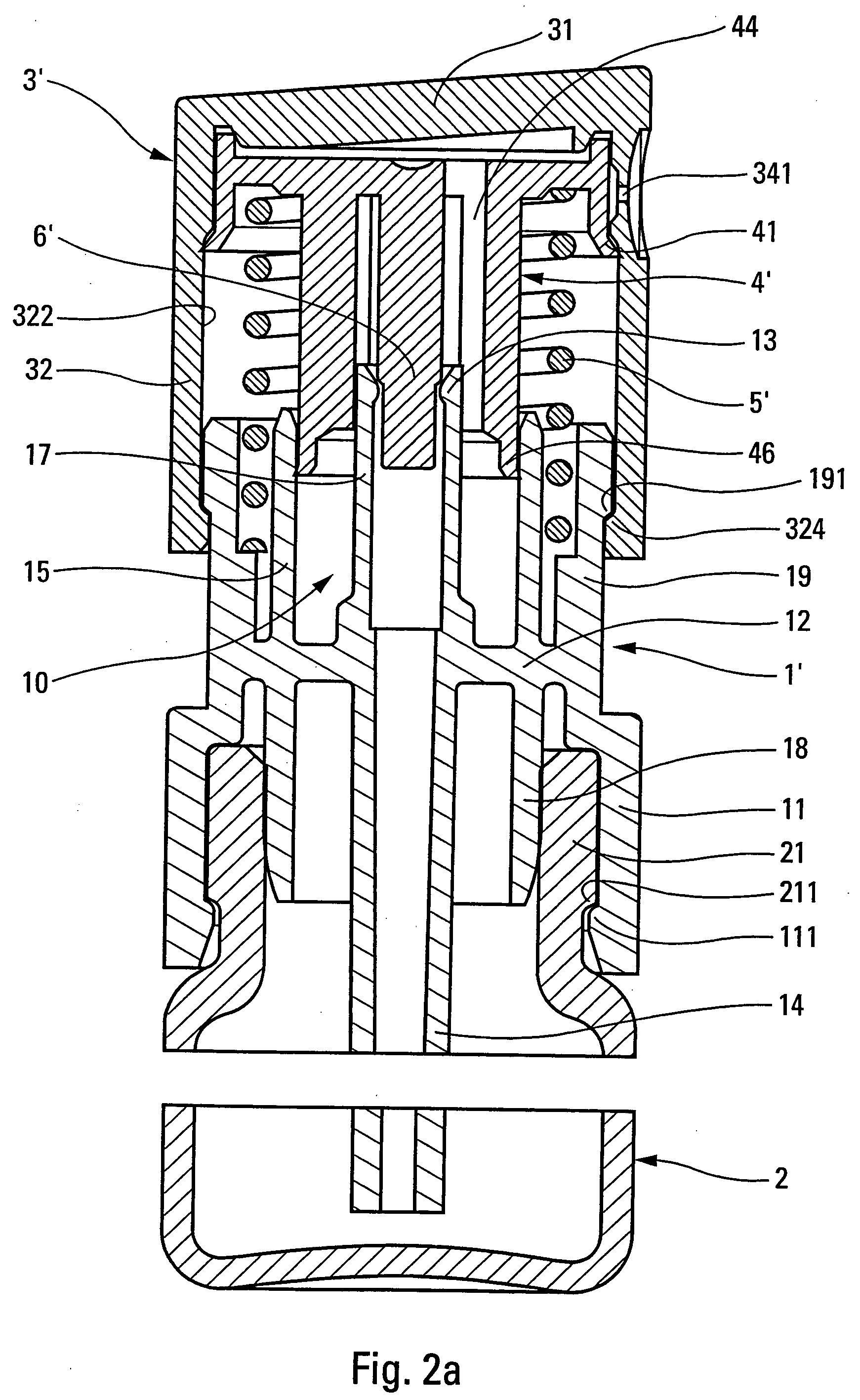 Fluid dispenser member and a dispenser including such a member