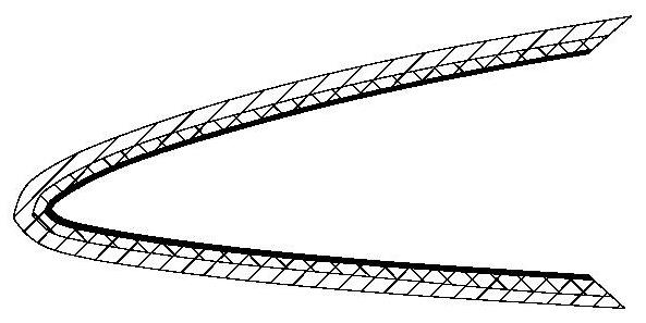 Preparation method of invisible wing surface component