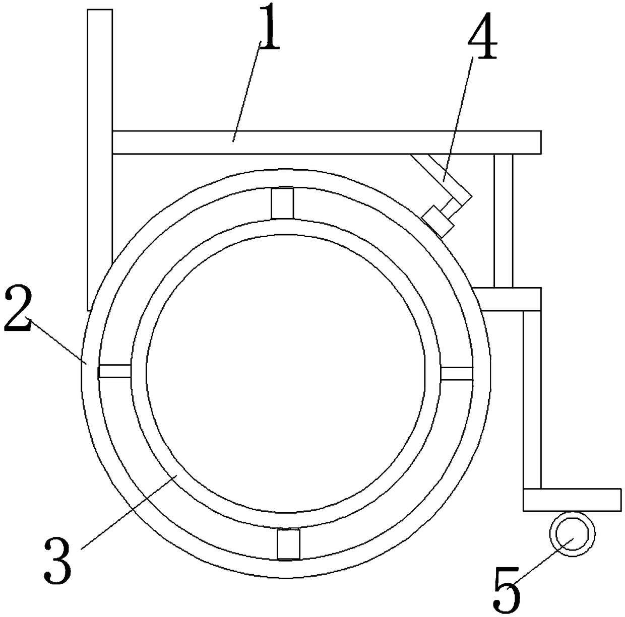 Wheelchair with electric power assisting device