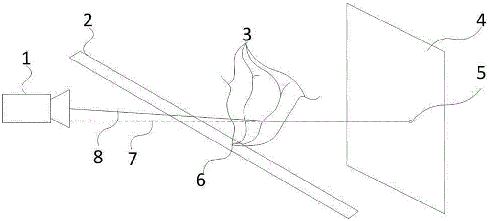 Gas leakage monitoring device based on background schlieren technology, and gas leakage monitoring method based on background schlieren technology