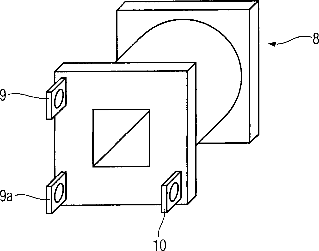 Electromagnetic device with displaceable connections