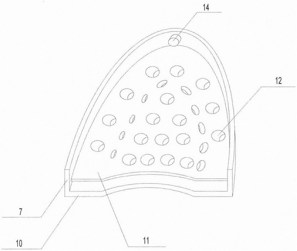 Overflow type dental impression tray