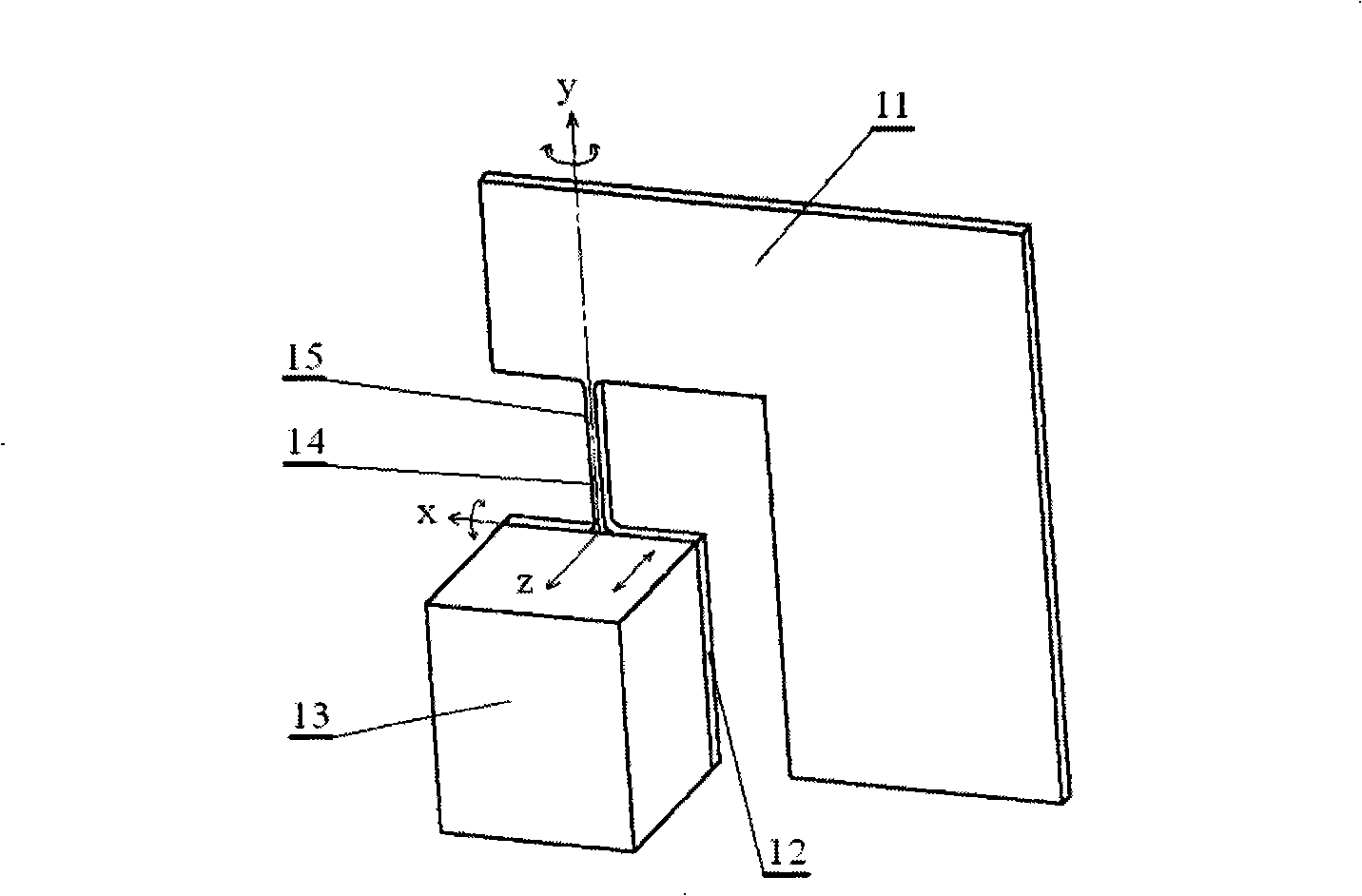 Miniature laser two-dimension scanning survey system