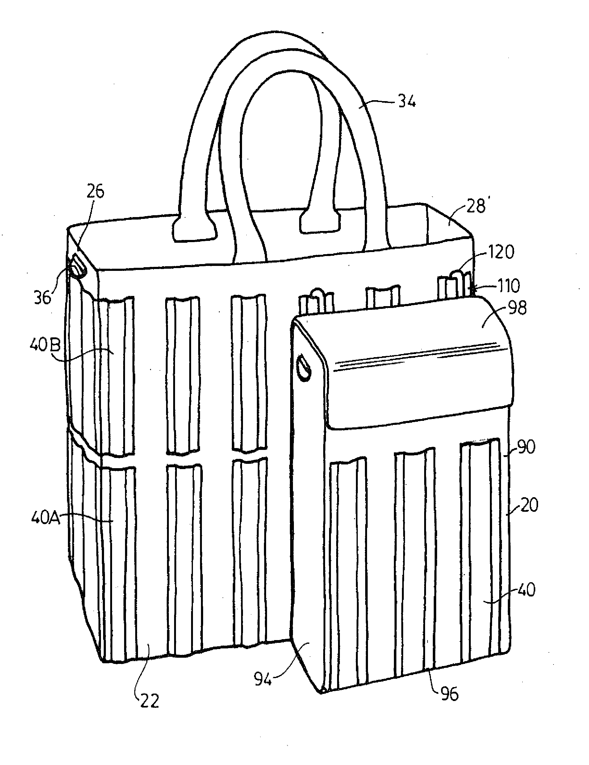 Expandable handbag