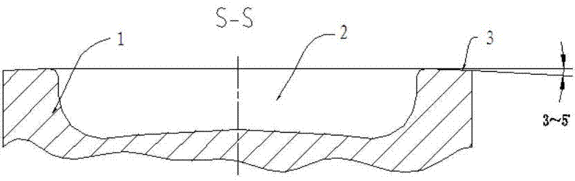 Optimized internal combustion engine piston top structure