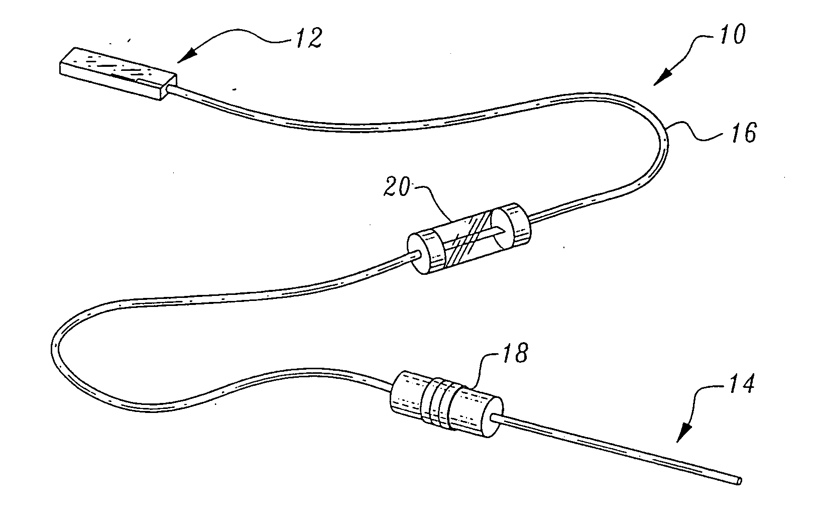 Medical electrode for preventing the passage of harmful current to a patient