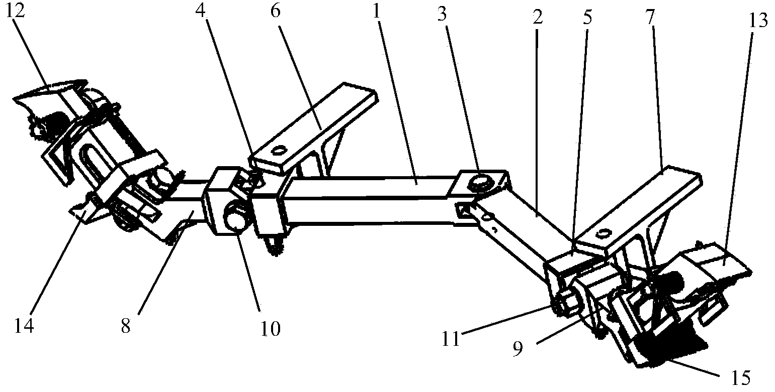 Rail clamping self-locking type anti-running device for mine vehicle