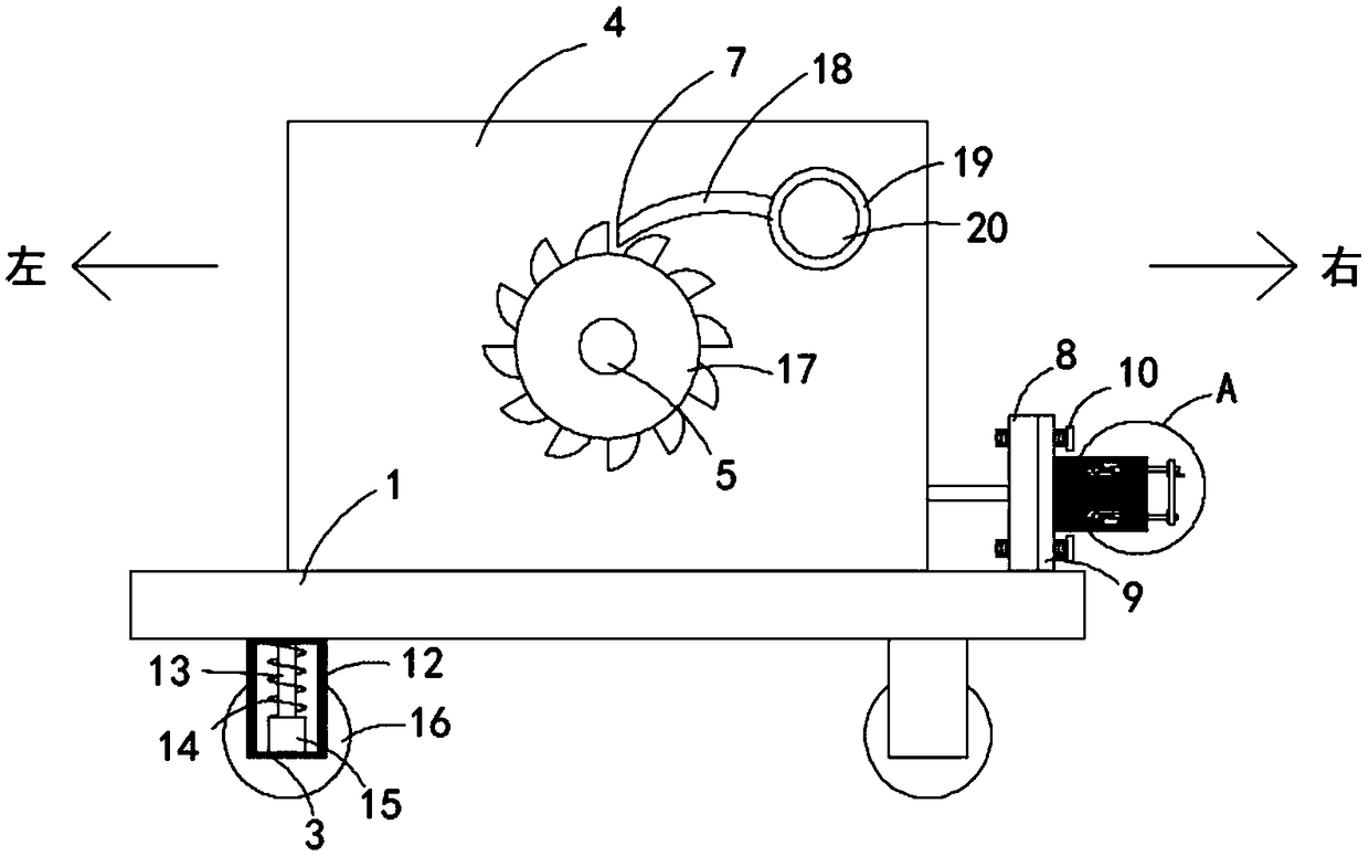 Tightening device for electric power construction