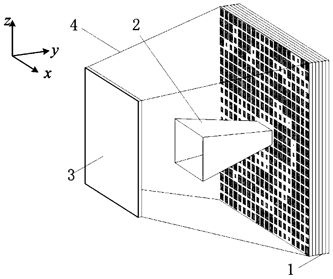 Metasurface based four-beam vortex field Cassegrain lens antenna