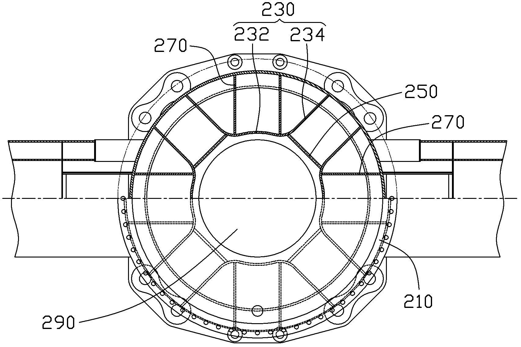 Frame and rotary bearing seat structure of frame