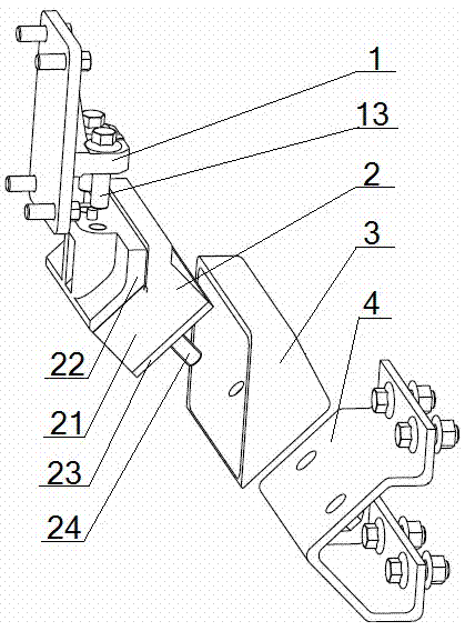 Box type limit engine suspension assembly