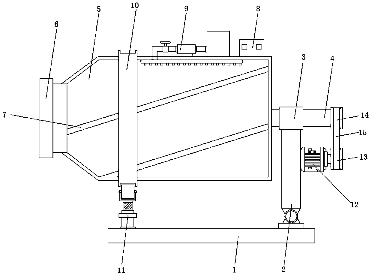 Vacuum stirring starching machine applied to quick-frozen fish slice processing