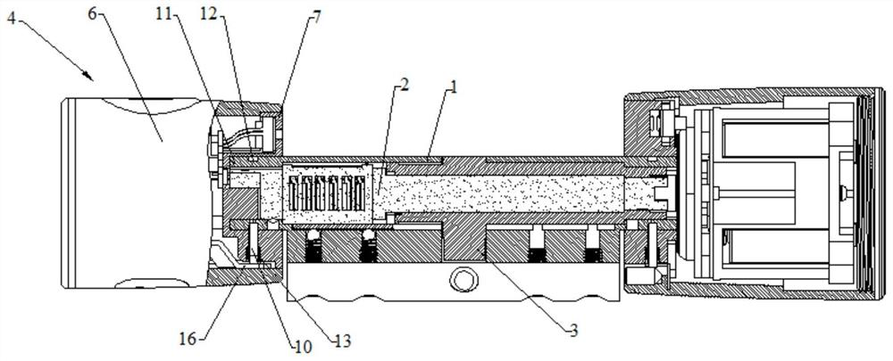 Outer handle connecting structure and intelligent lock head assembly