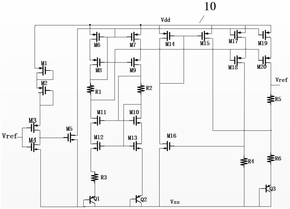 Band-gap reference module, over-temperature protection module, LDO circuit and ultrasonic flowmeter