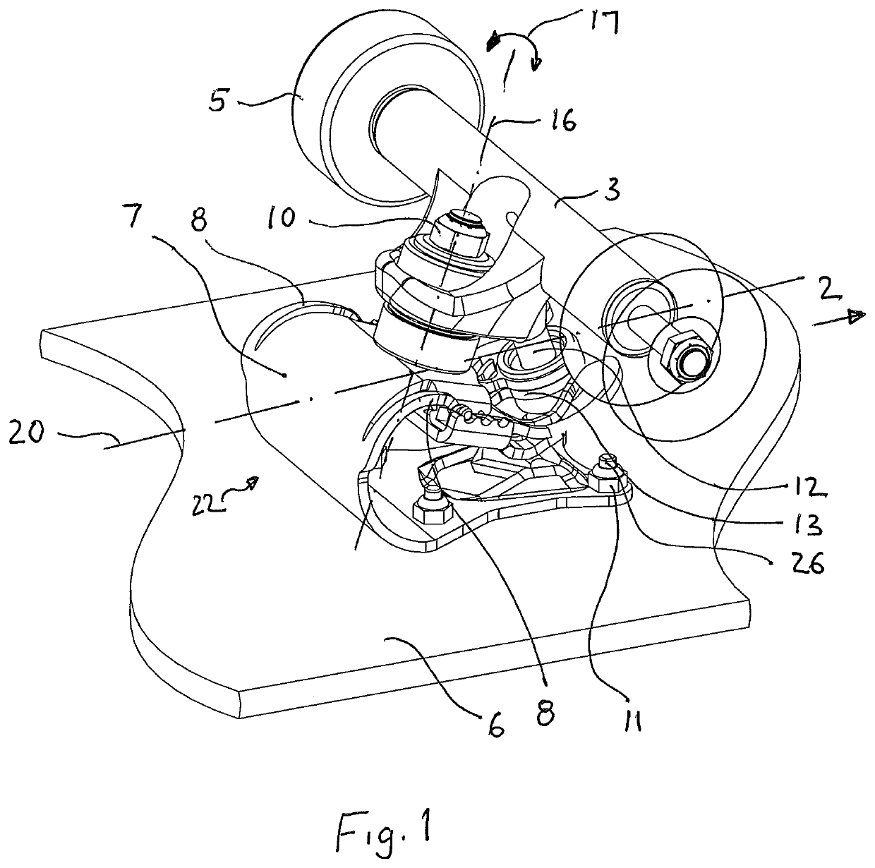 Surfskate skateboard trucks