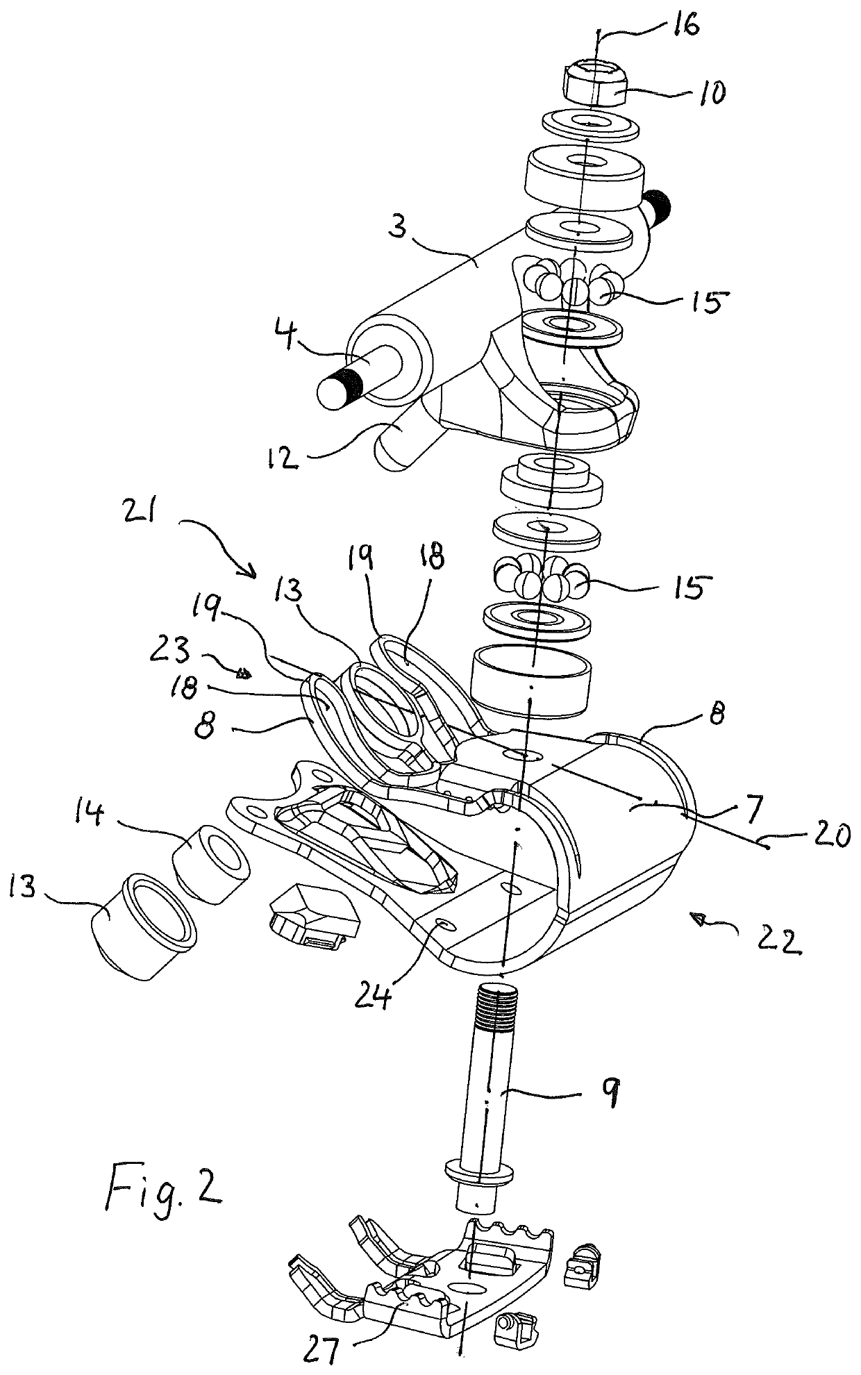 Surfskate skateboard trucks