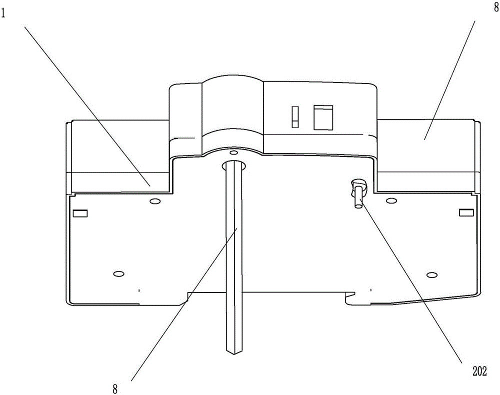 Automatic opening and closing device of small circuit breaker