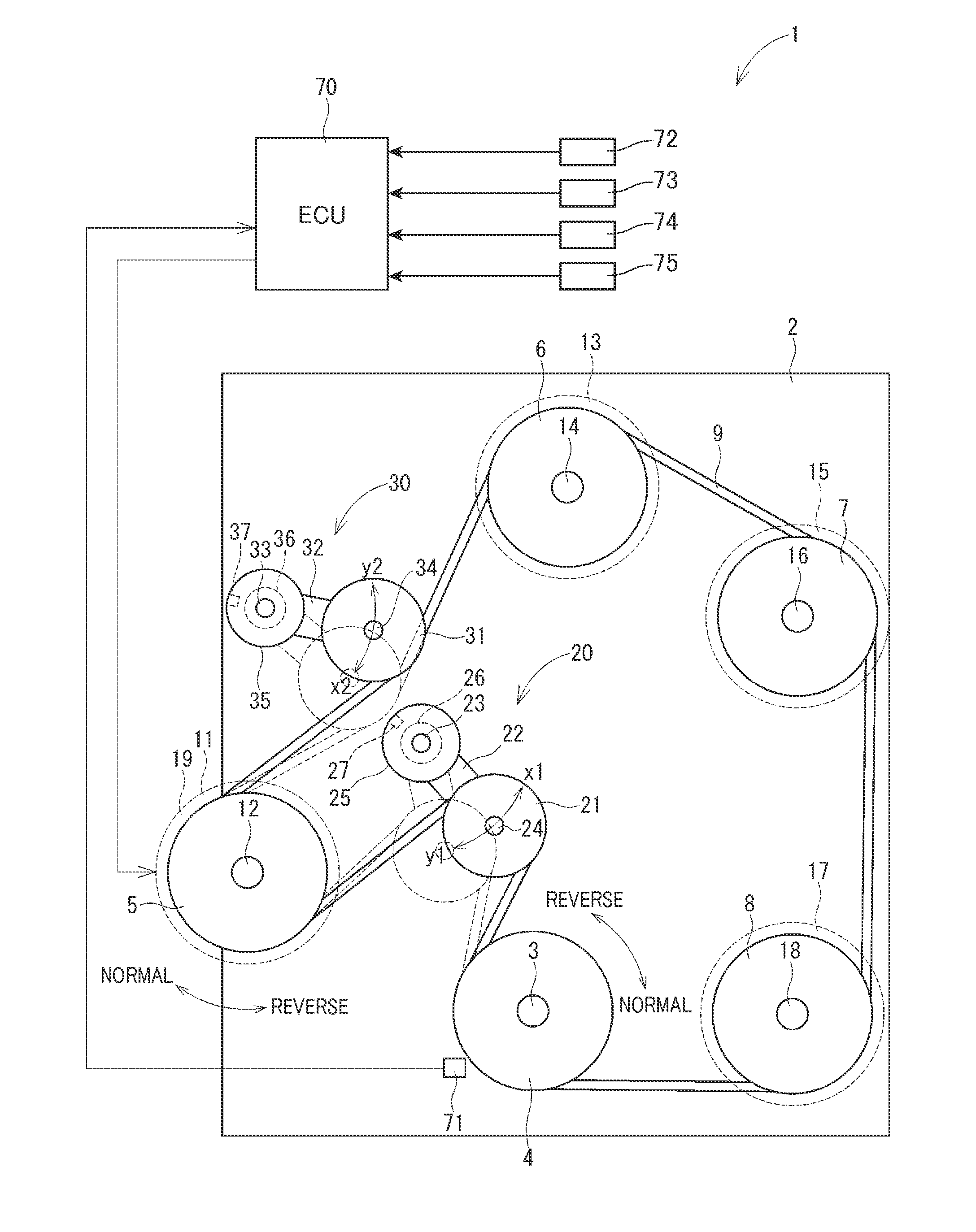 Structure of power transmission apparatus