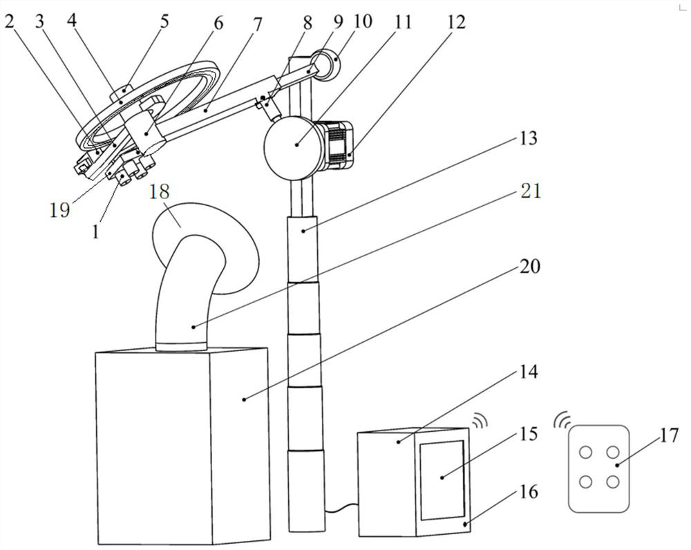 Tentacle type soft coral monitoring device