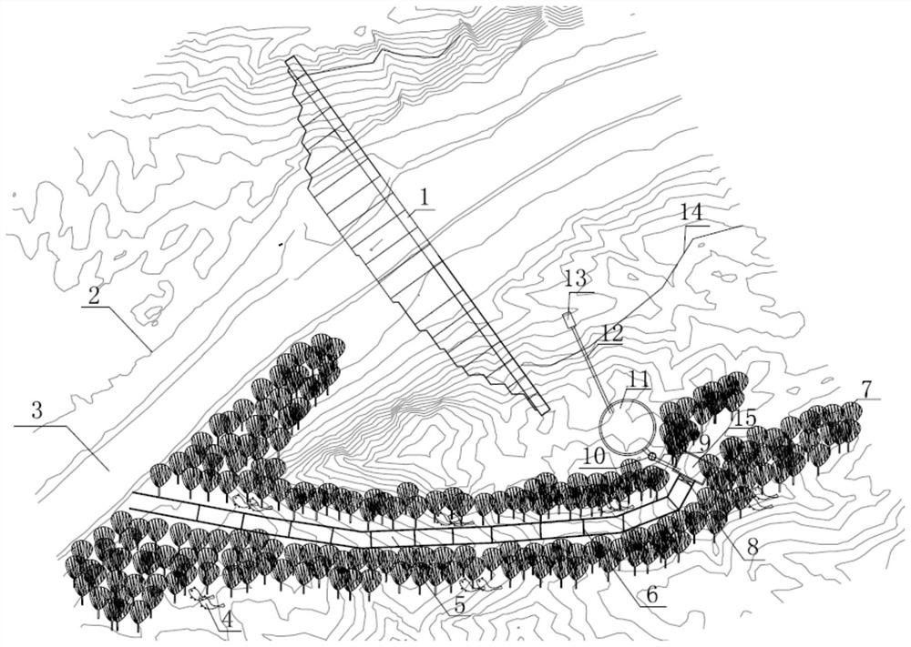 A biomimetic channel built near the barrage to protect beavers