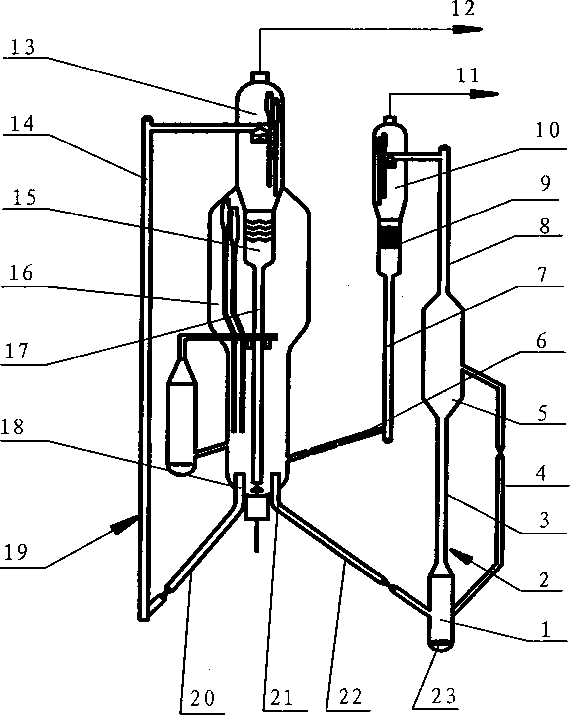 Upgrading method and device for gasoline