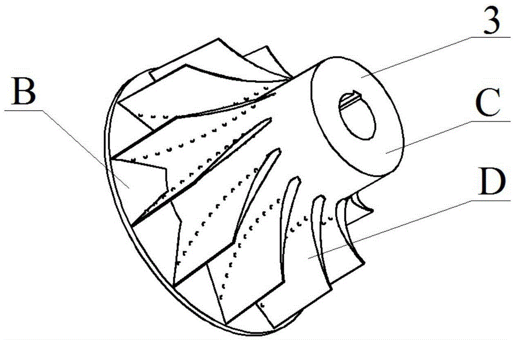 Dual-impeller device of centrifugal blower