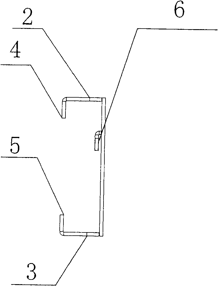 SC-type mounting slat with double hems and processing method thereof