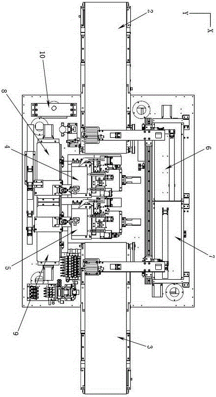 Double-station dispensing machine used for LCD (Liquid Crystal Display) and dispensing method thereof