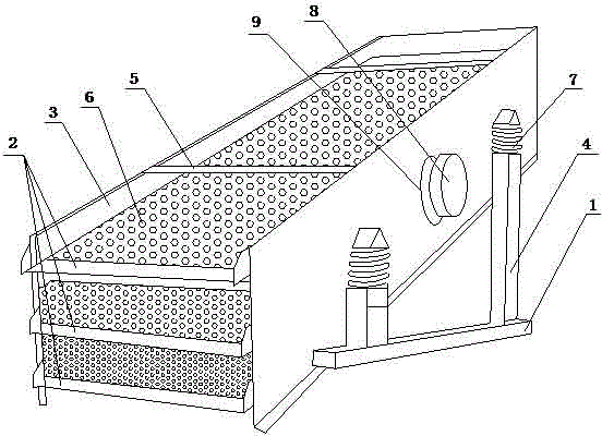 Fodder vibration sieve