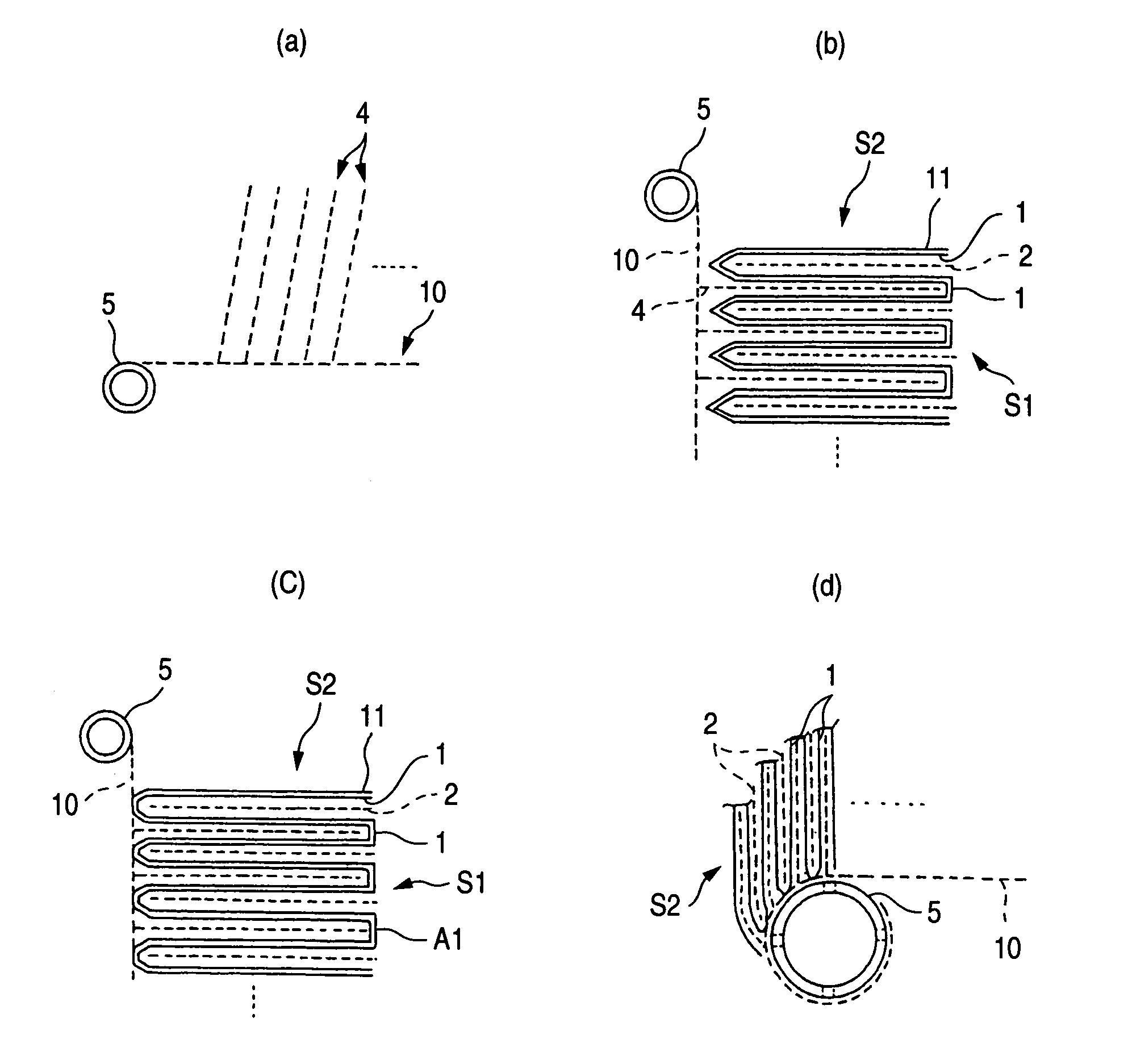 Process for producing spiral membrane element